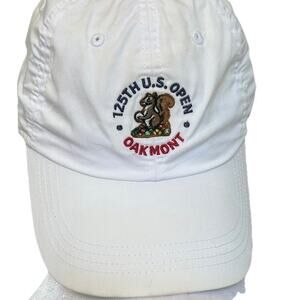 125th US Open Oakmont USGA Baseball Cap White OS Adjustable Lightweight Ahead
